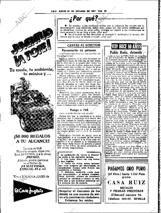 ABC SEVILLA 29-10-1981 página 38