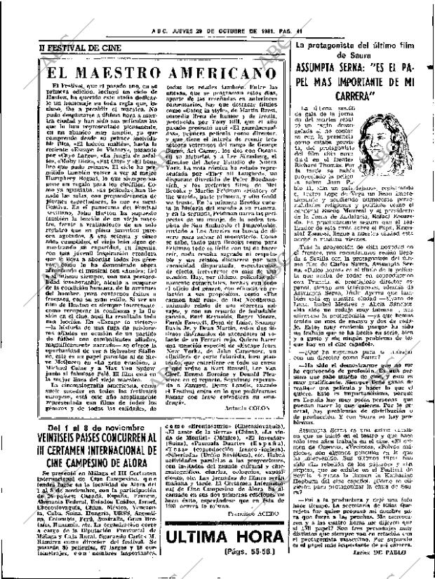 ABC SEVILLA 29-10-1981 página 53