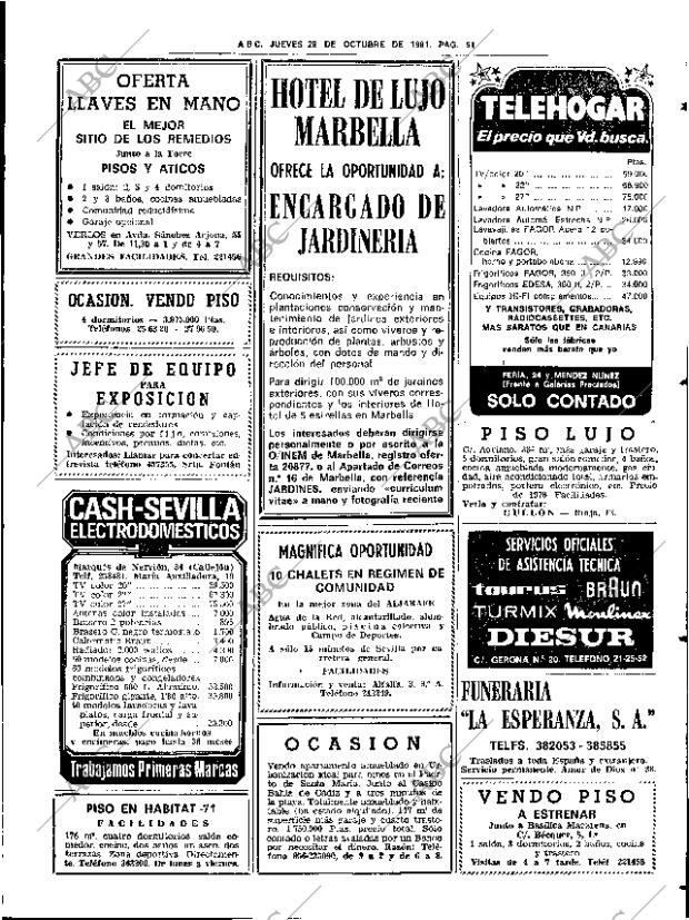 ABC SEVILLA 29-10-1981 página 63