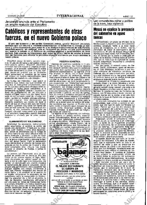 ABC MADRID 31-10-1981 página 25