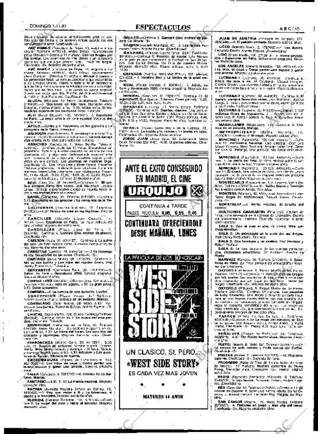 ABC MADRID 01-11-1981 página 81
