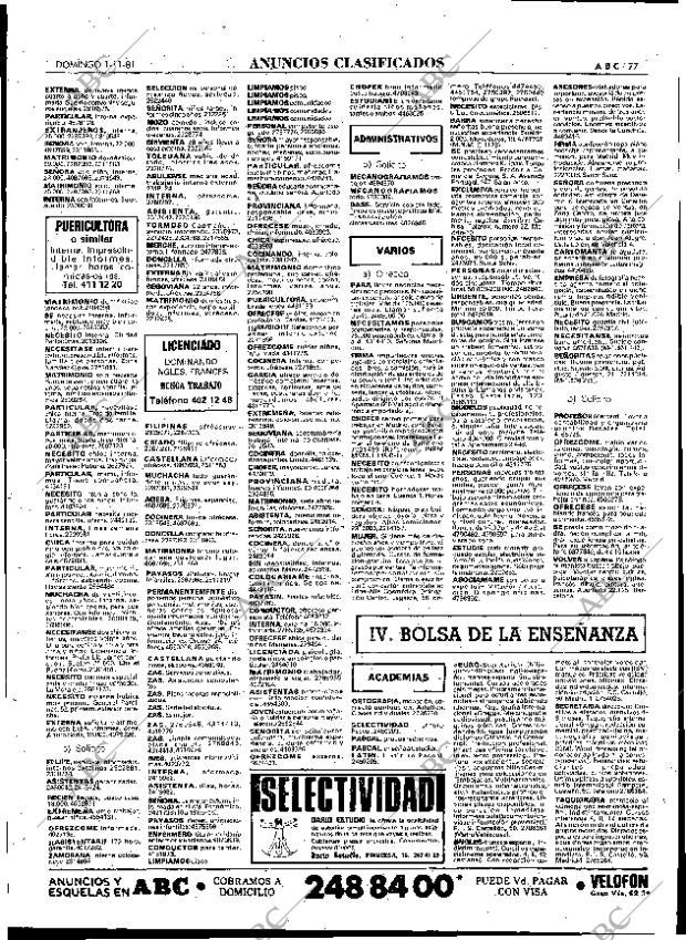 ABC MADRID 01-11-1981 página 93