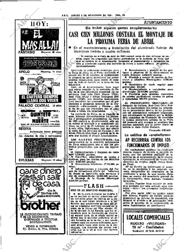 ABC SEVILLA 05-11-1981 página 28