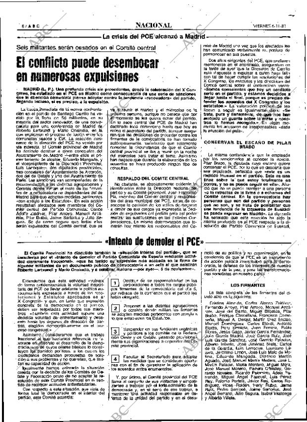 ABC MADRID 06-11-1981 página 20