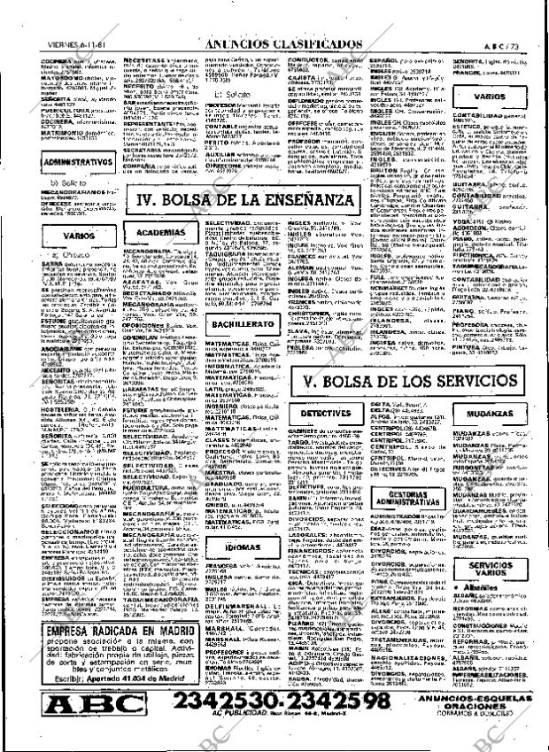 ABC MADRID 06-11-1981 página 85