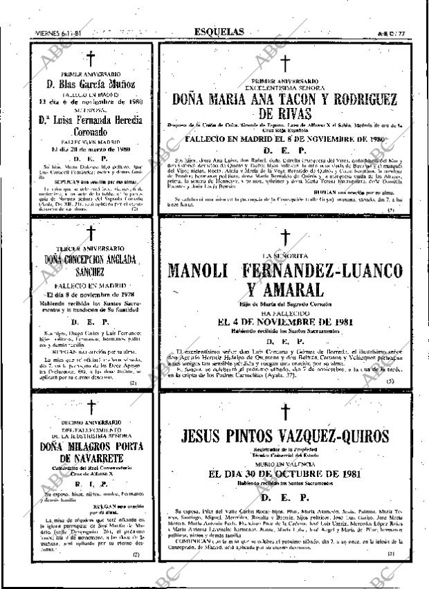 ABC MADRID 06-11-1981 página 89