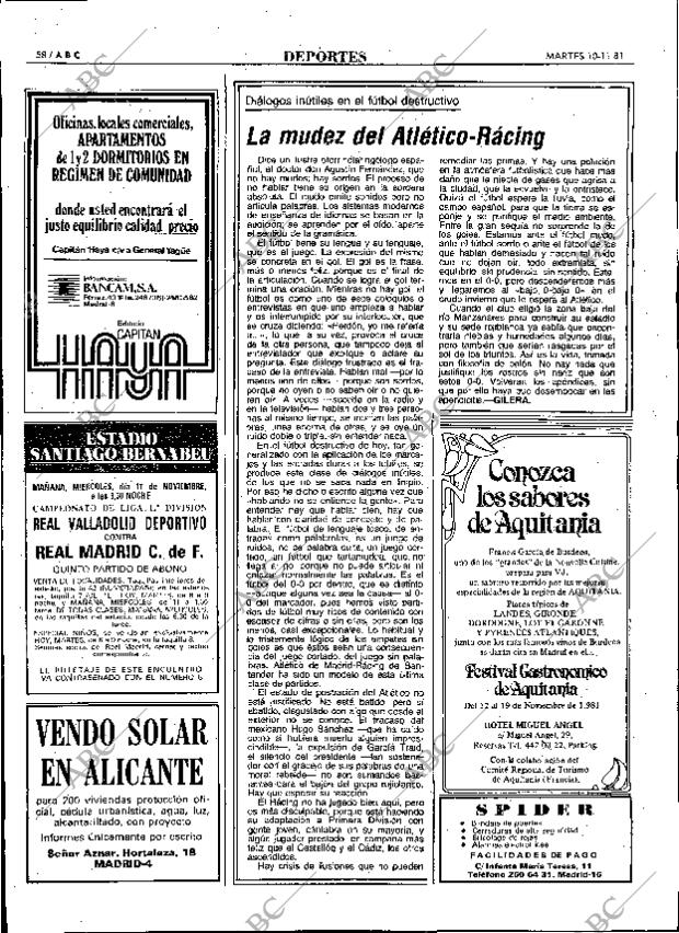 ABC MADRID 10-11-1981 página 70