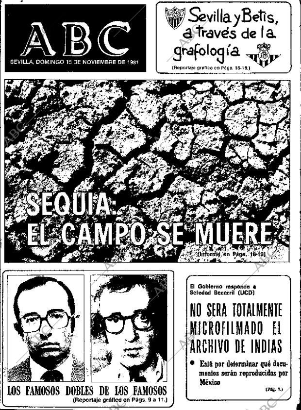 ABC SEVILLA 15-11-1981 página 1