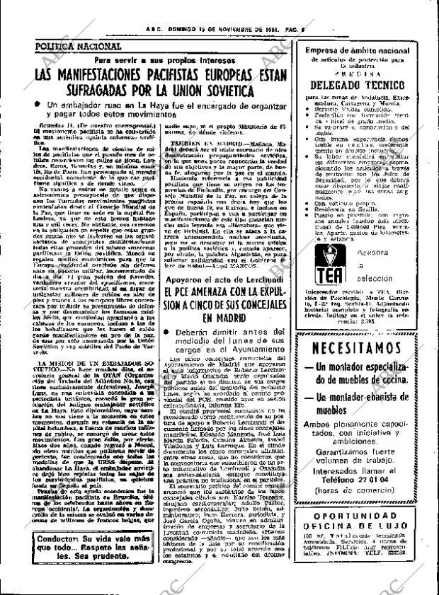 ABC SEVILLA 15-11-1981 página 19