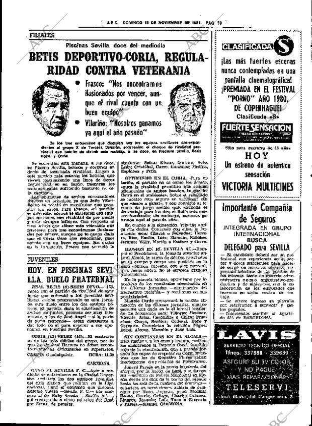 ABC SEVILLA 15-11-1981 página 73