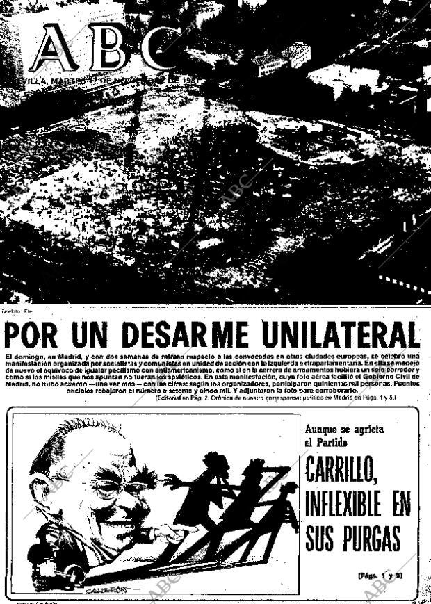 ABC SEVILLA 17-11-1981 página 1