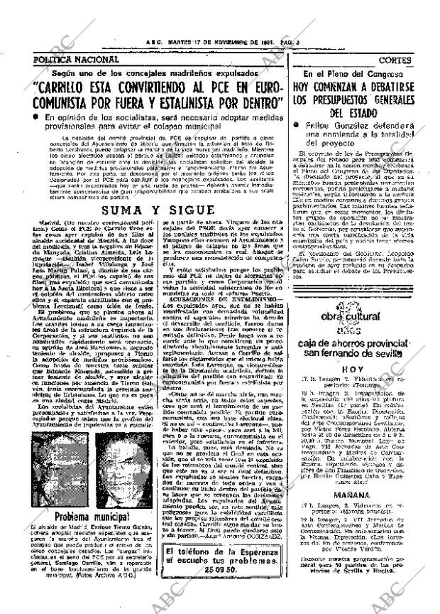 ABC SEVILLA 17-11-1981 página 17