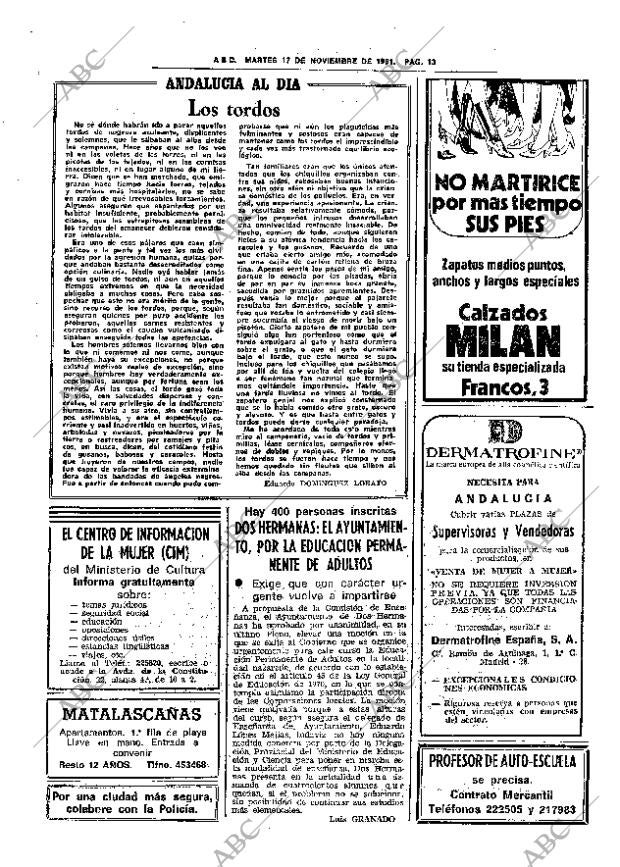 ABC SEVILLA 17-11-1981 página 27