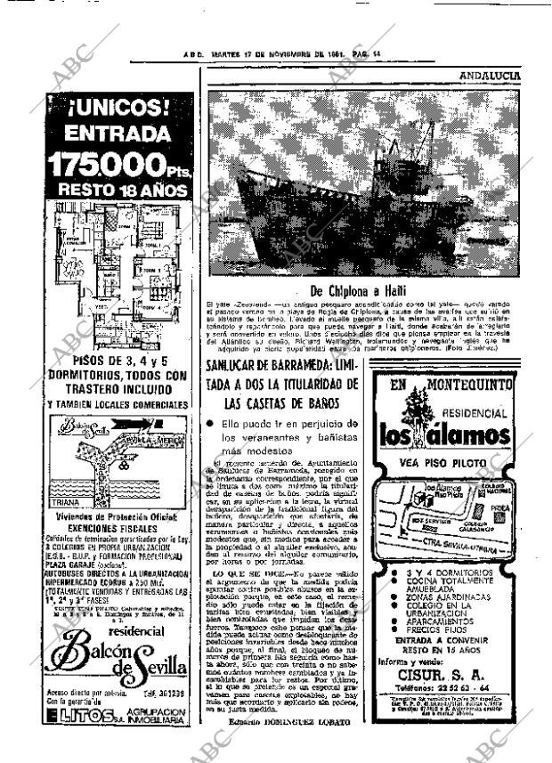 ABC SEVILLA 17-11-1981 página 28