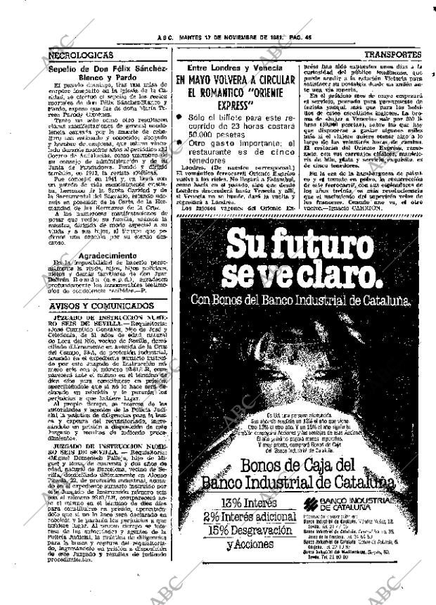 ABC SEVILLA 17-11-1981 página 59