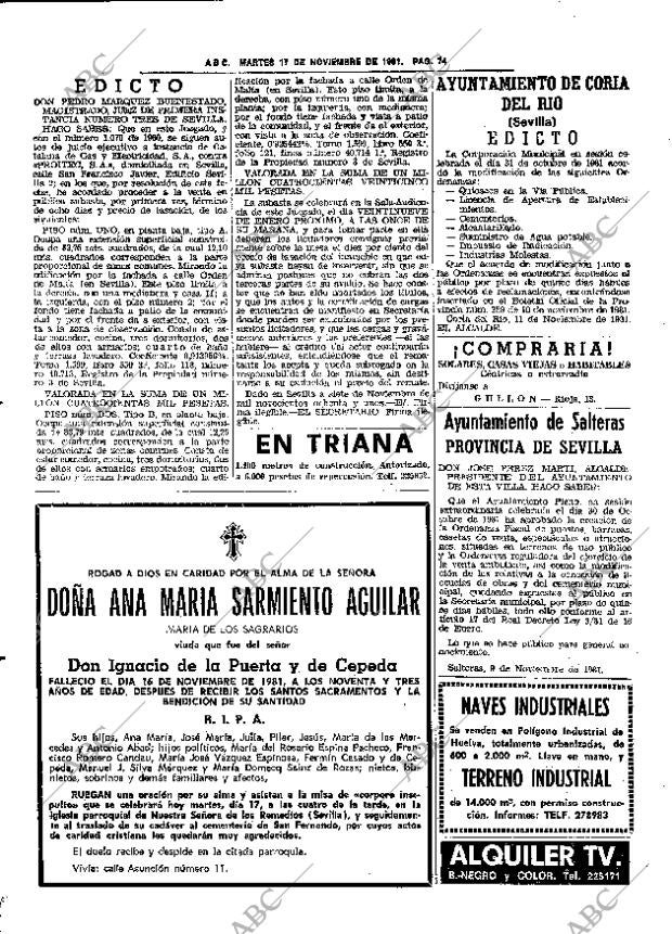 ABC SEVILLA 17-11-1981 página 88