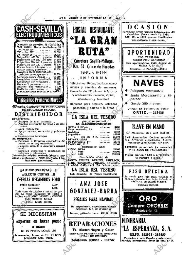 ABC SEVILLA 17-11-1981 página 89