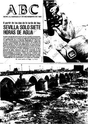 ABC SEVILLA 21-11-1981 página 1