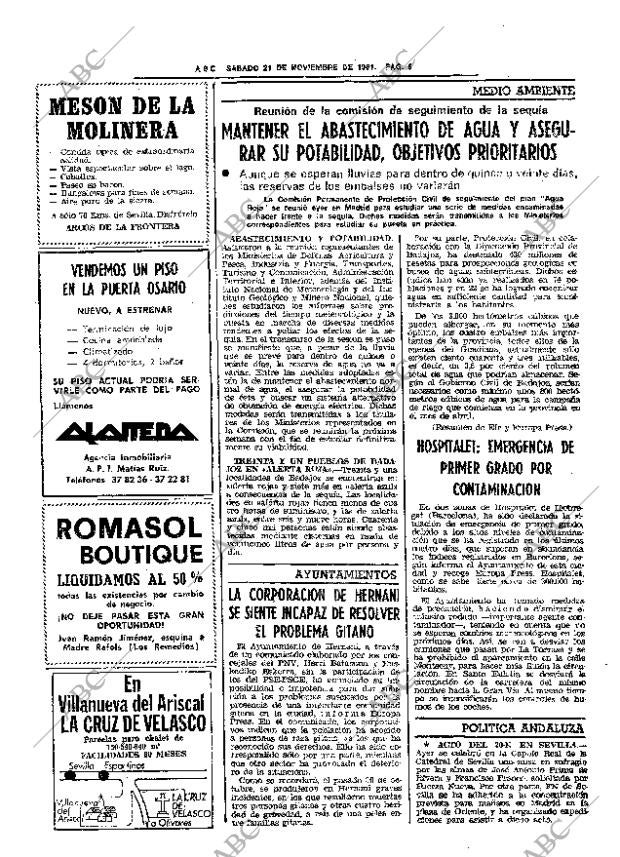 ABC SEVILLA 21-11-1981 página 20