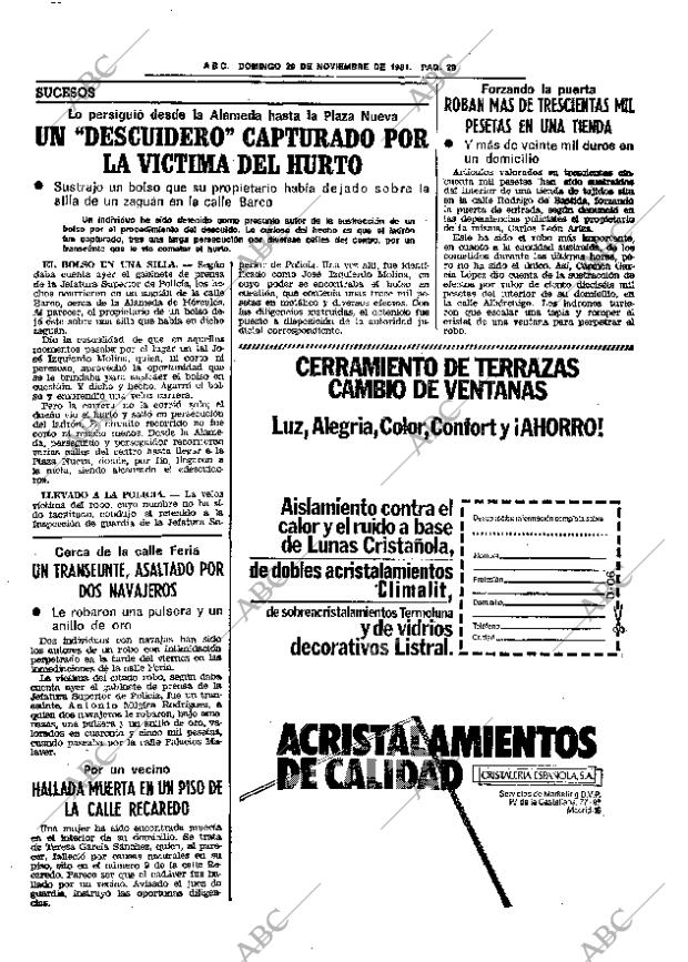 ABC SEVILLA 29-11-1981 página 45