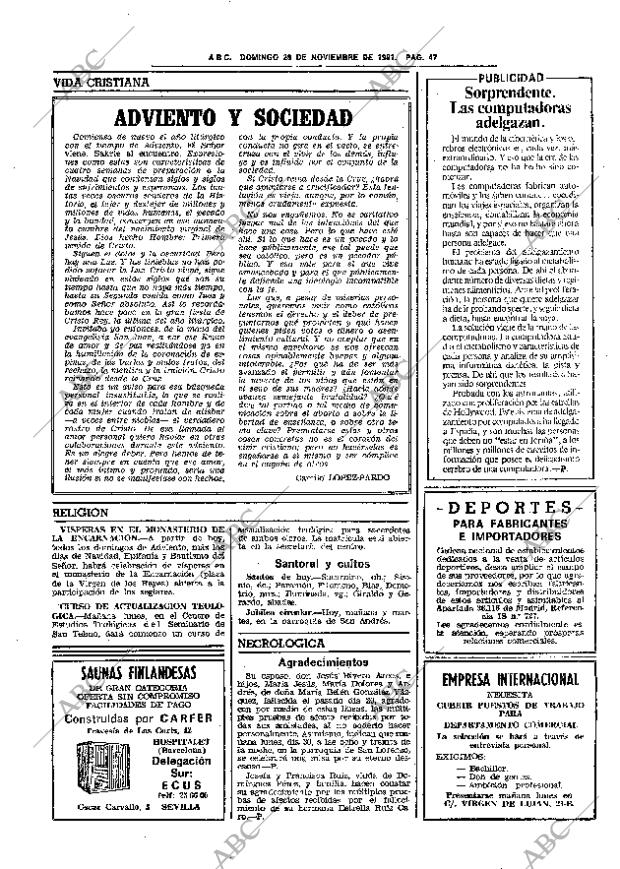 ABC SEVILLA 29-11-1981 página 63