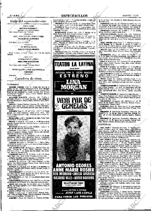 ABC MADRID 01-12-1981 página 92