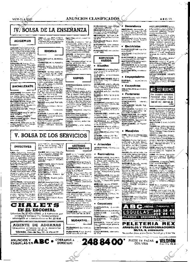 ABC MADRID 04-12-1981 página 85