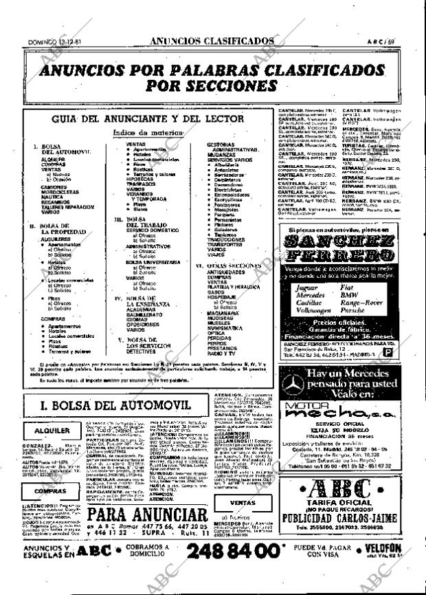 ABC MADRID 13-12-1981 página 85