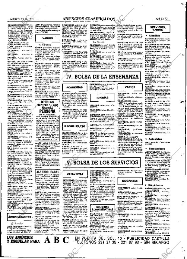 ABC MADRID 16-12-1981 página 81