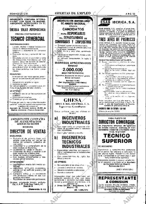 ABC MADRID 20-12-1981 página 67