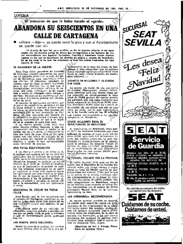 ABC SEVILLA 23-12-1981 página 39