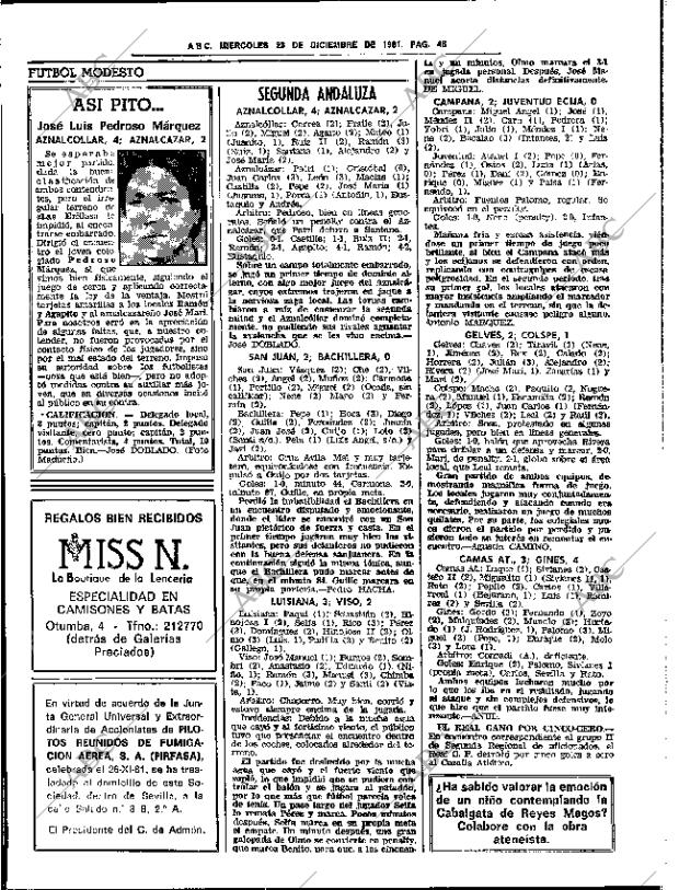 ABC SEVILLA 23-12-1981 página 70