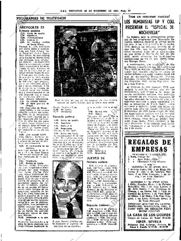 ABC SEVILLA 23-12-1981 página 71