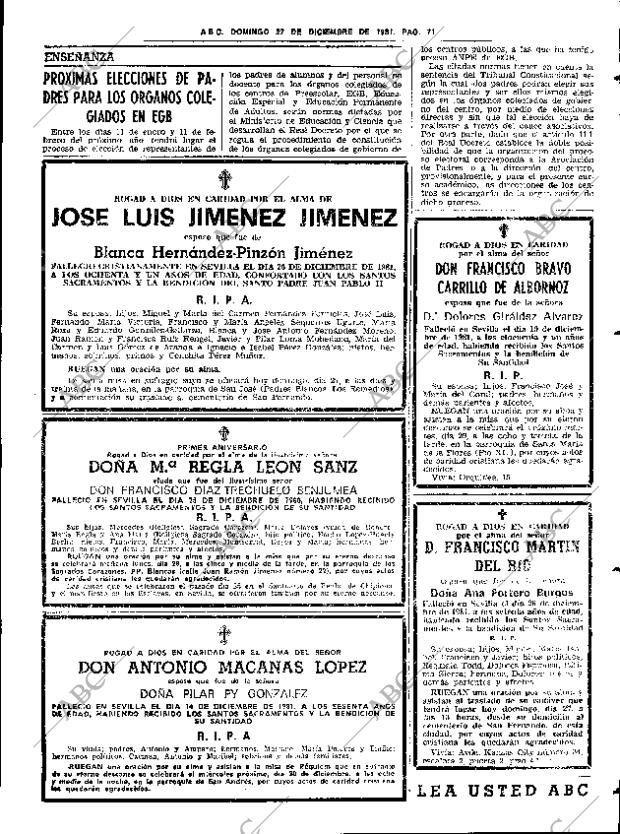 ABC SEVILLA 27-12-1981 página 91