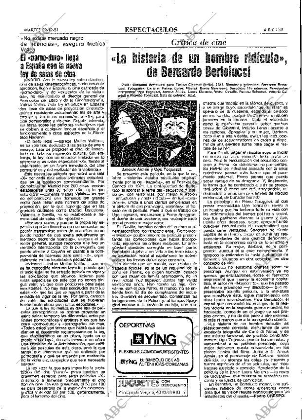 ABC MADRID 29-12-1981 página 71