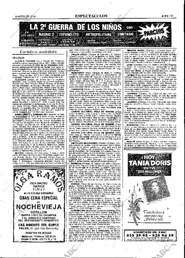 ABC MADRID 29-12-1981 página 73