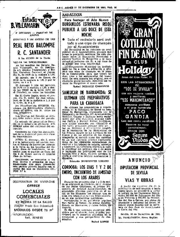 ABC SEVILLA 31-12-1981 página 28