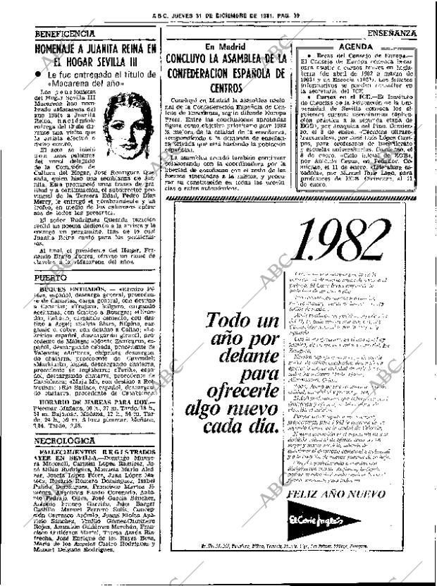ABC SEVILLA 31-12-1981 página 51