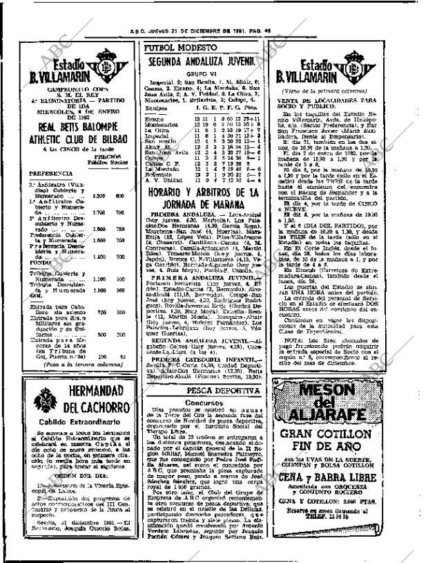 ABC SEVILLA 31-12-1981 página 58