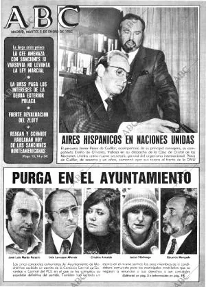 ABC MADRID 05-01-1982 página 1