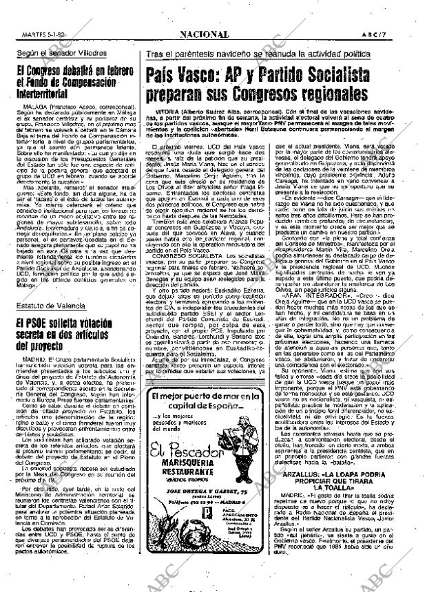 ABC MADRID 05-01-1982 página 15