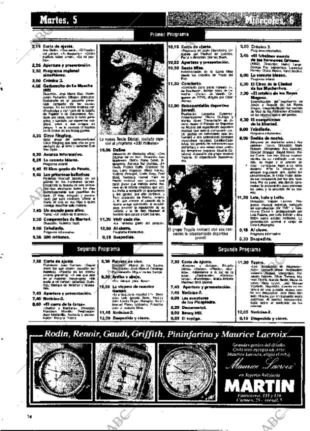 ABC MADRID 05-01-1982 página 86