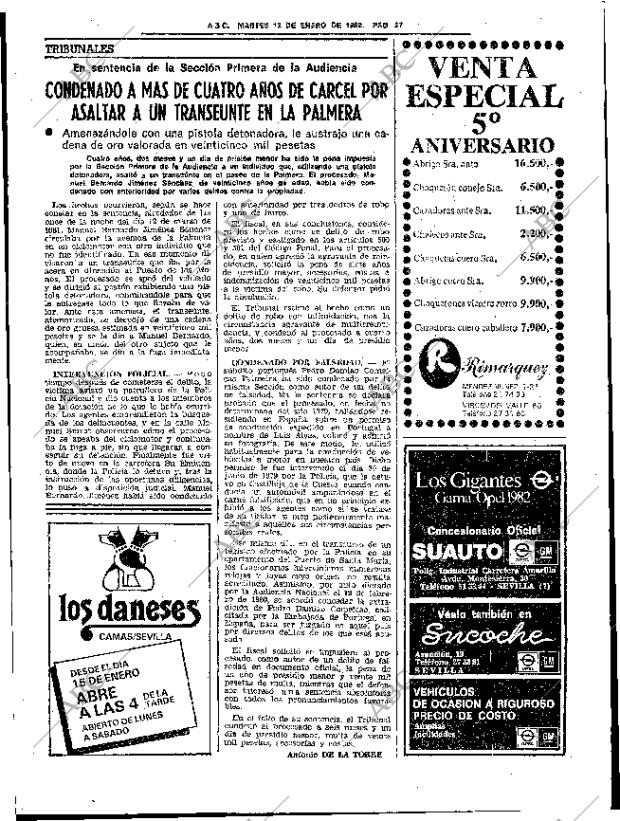 ABC SEVILLA 12-01-1982 página 43