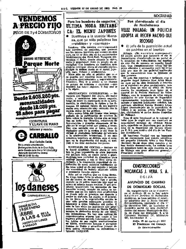 ABC SEVILLA 22-01-1982 página 40