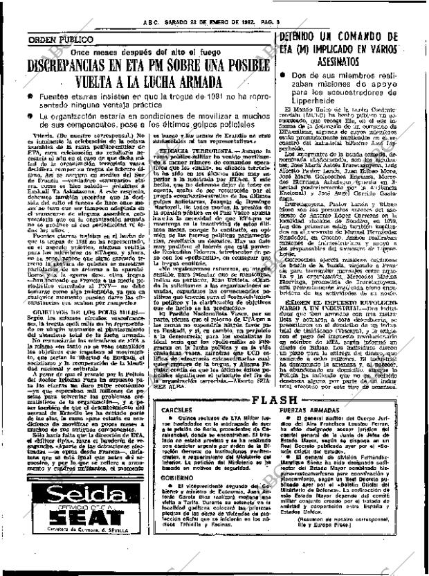 ABC SEVILLA 23-01-1982 página 16