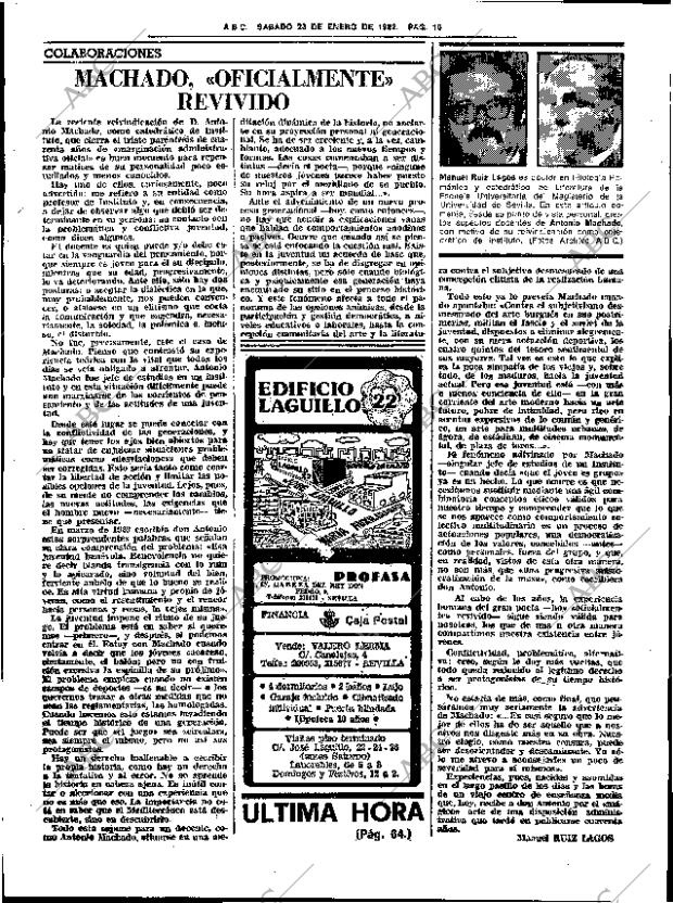 ABC SEVILLA 23-01-1982 página 20