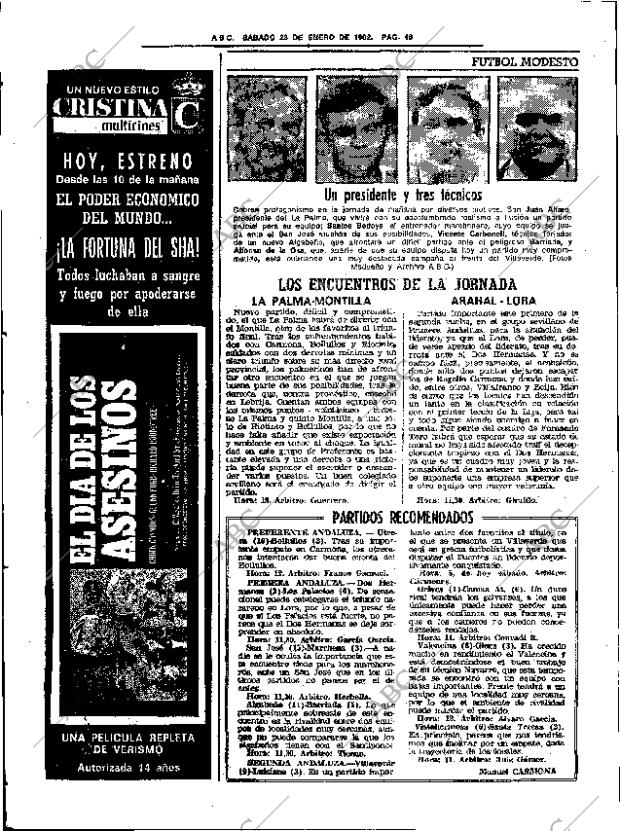 ABC SEVILLA 23-01-1982 página 58
