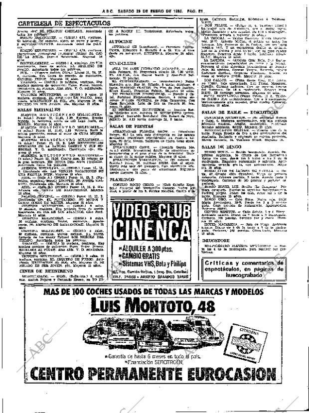 ABC SEVILLA 23-01-1982 página 61