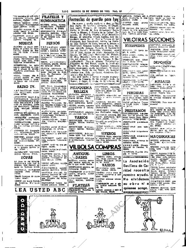 ABC SEVILLA 23-01-1982 página 67