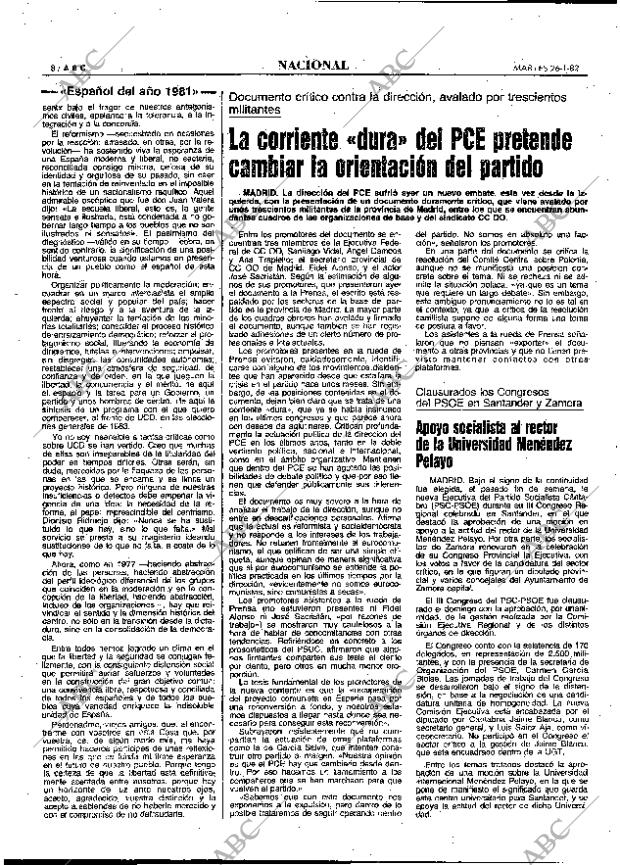 ABC MADRID 26-01-1982 página 20